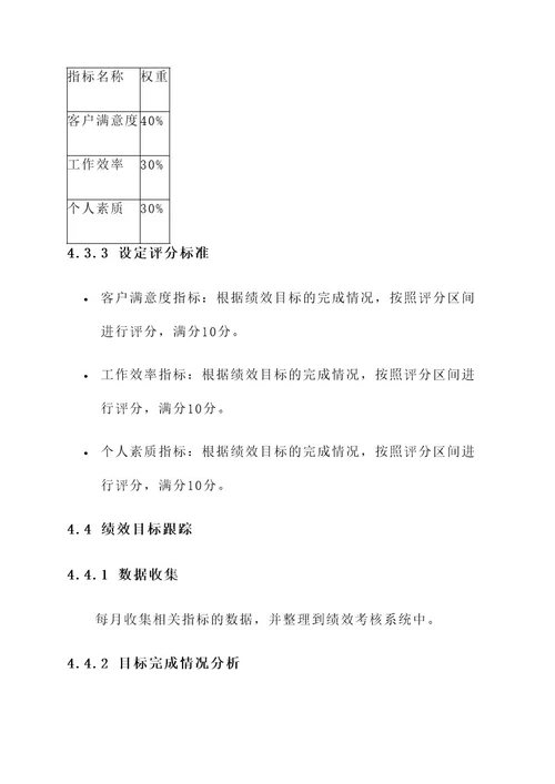 接待管理绩效目标分解方案