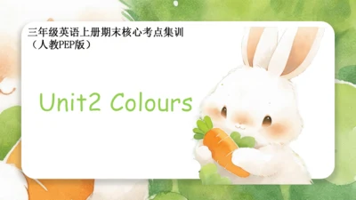 Unit 2 Colours（复习课件）-2023-2024学年三年级英语上册期末核心考点集训（人教