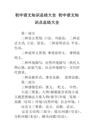 初中语文知识总结大全-初中语文知识点总结大全.docx