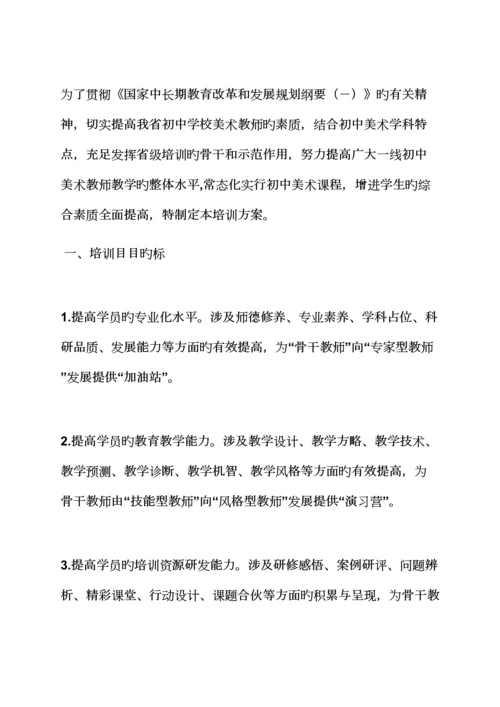 活动专题方案之美术教师培训专题方案.docx