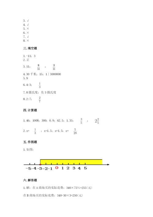 北师大版六年级下册数学 期末检测卷精品（精选题）.docx