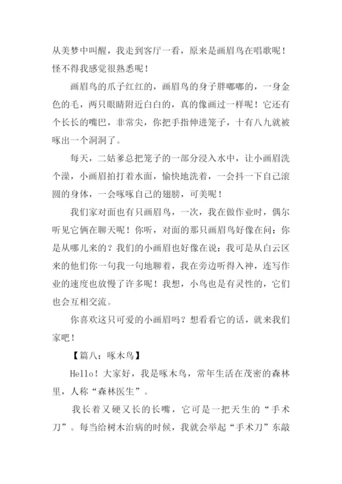 写一种鸟的作文.docx