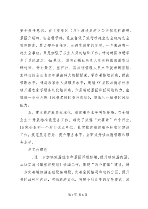 旅游办年终总结和XX年工作计划.docx