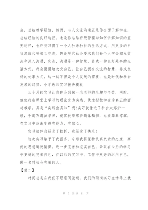 小学教师实习工作总结范例.docx