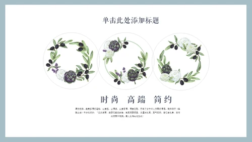 清新文艺知性美女性用户通用PPT模板