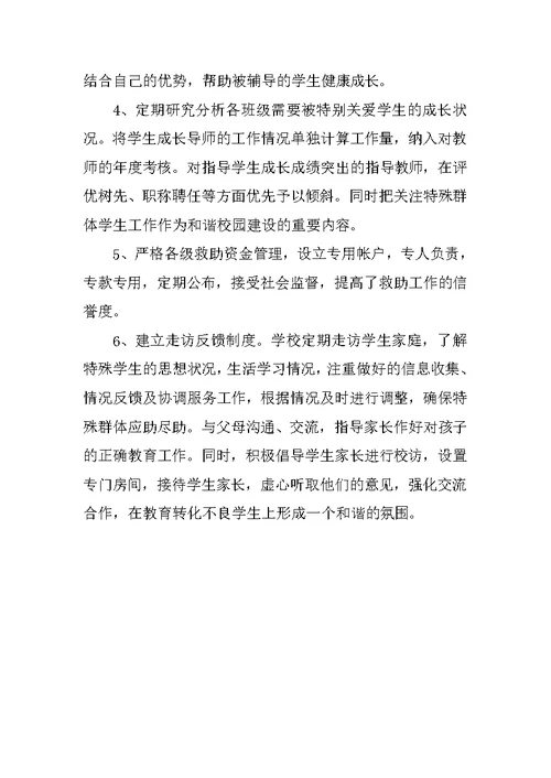 学校特殊群体学生管理制度