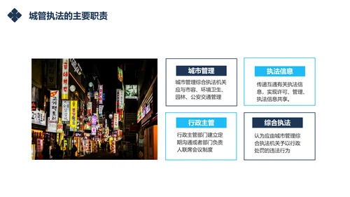 城市管理综合执法局城管执法程序通用PPT模板