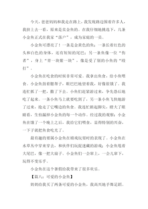 可爱的小金鱼作文450字.docx