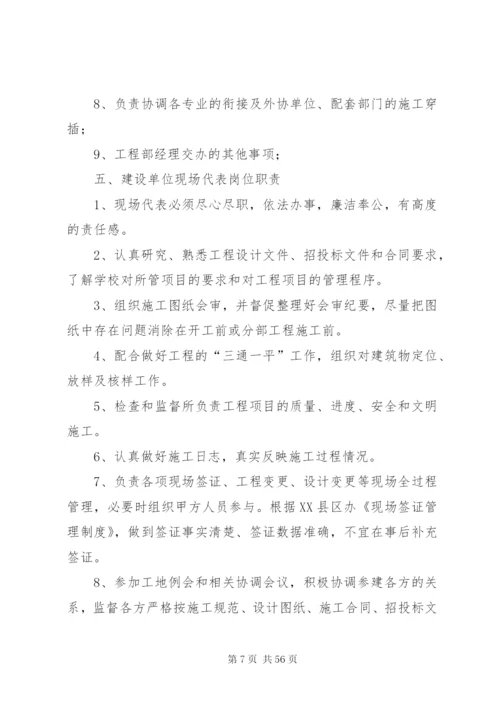 建设单位岗位管理职责5篇.docx