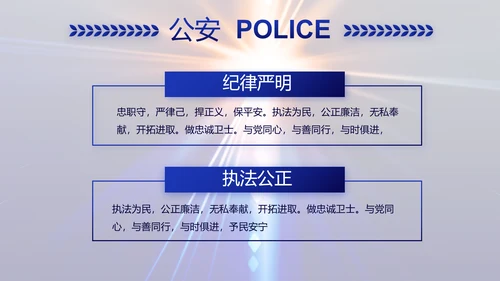 大气公安警察年终工作总结新年PPT