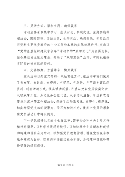 [主题党日范文：某年主题党日活动记录]某年主题党日活动小结.docx