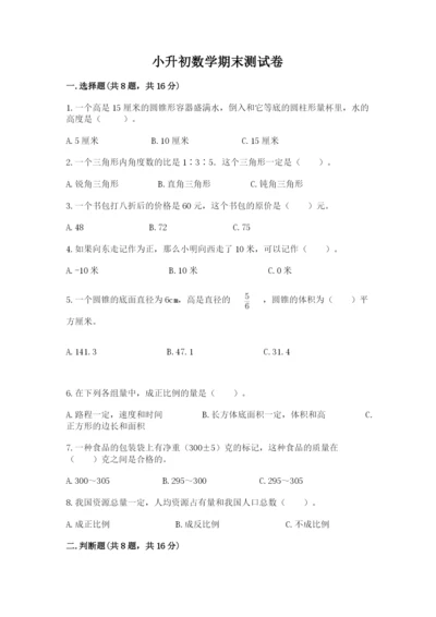 小升初数学期末测试卷（典型题）.docx