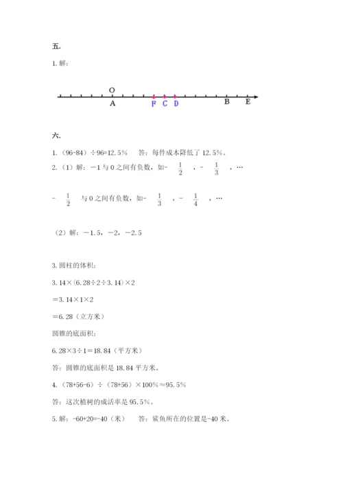 济南市外国语学校小升初数学试卷附答案（培优b卷）.docx