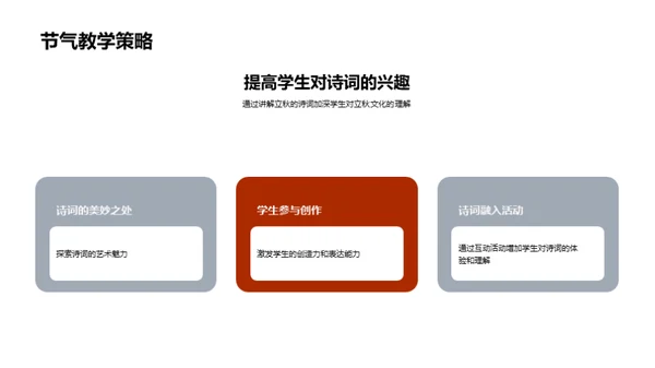 立秋诗词与教学融合