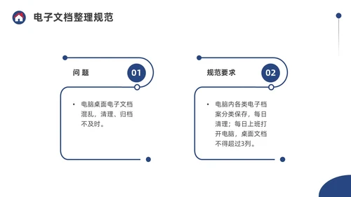蓝色水彩简约商务物业6S管理培训PPT课件
