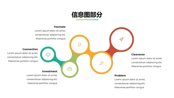 清爽创意渐变绿公司简介商务动态PPT模板