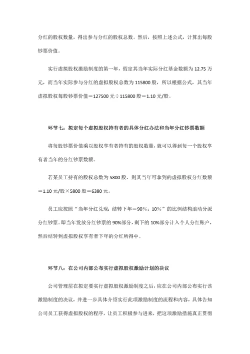 管理虚拟股权激励方案设计.docx