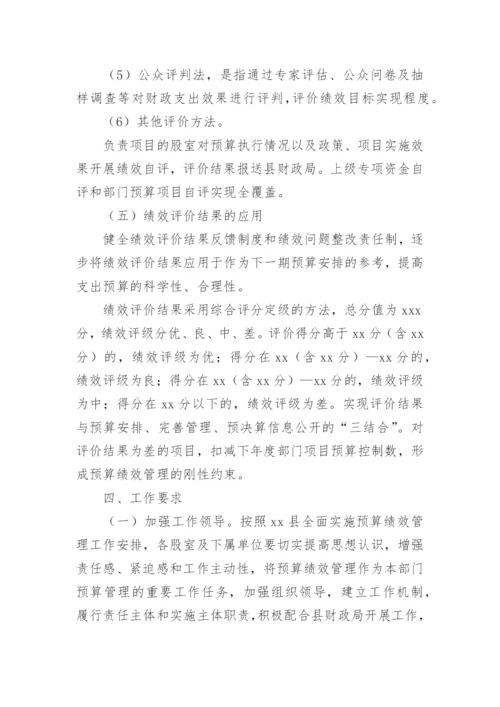 预算绩效管理实施方案.docx