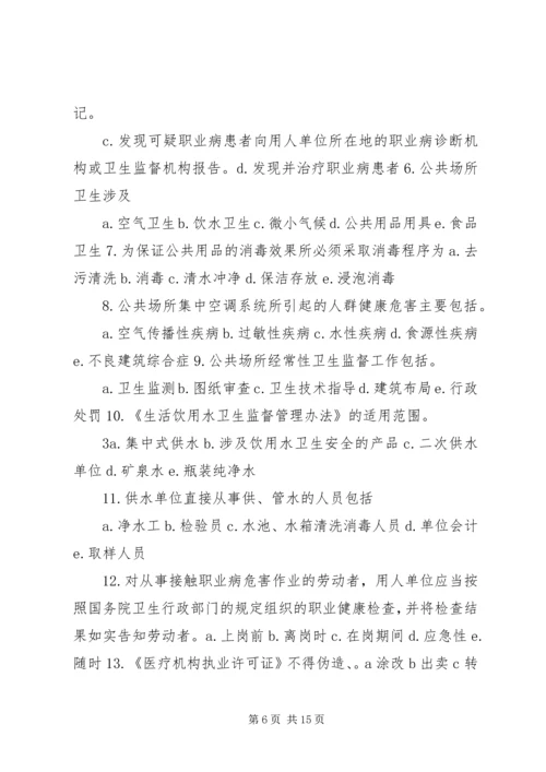 卫生监督协管组织及分工.docx