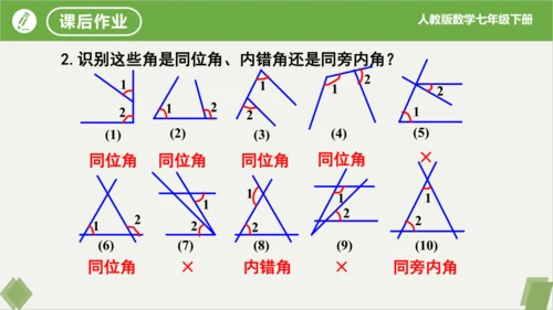 5.1.3同位角、内错角、同旁内角  课件（共23张PPT）