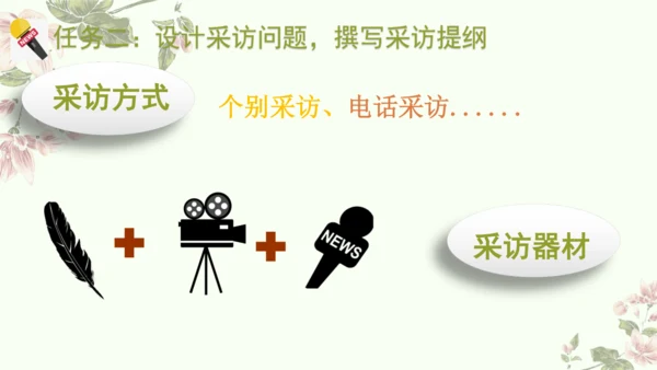 统编版语文八年级上册第一单元任务二《新闻采访》课件(共20张PPT)