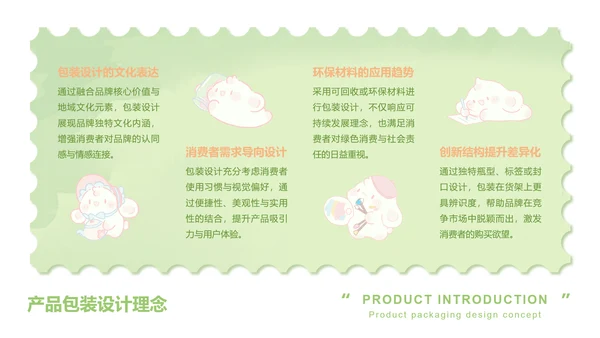 眠眠兔卡通风柳绿色产品介绍
