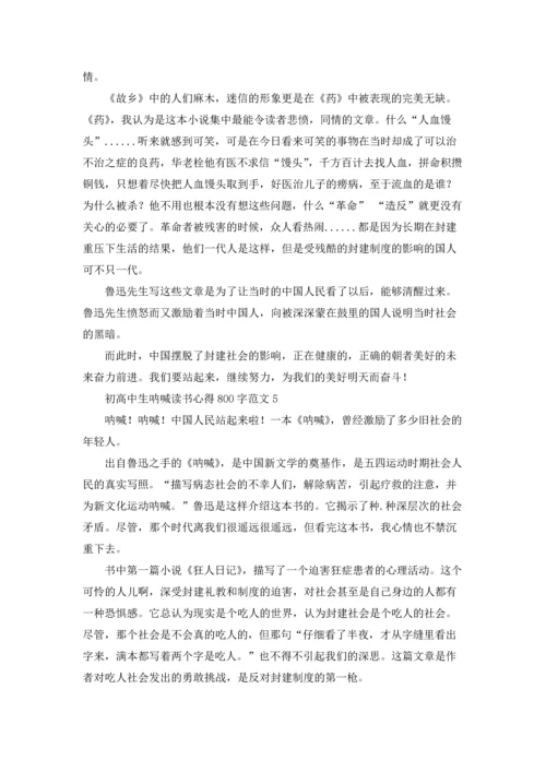 初高中生呐喊读书心得800字范文.docx