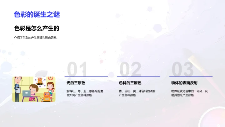 色彩理论及运用PPT模板