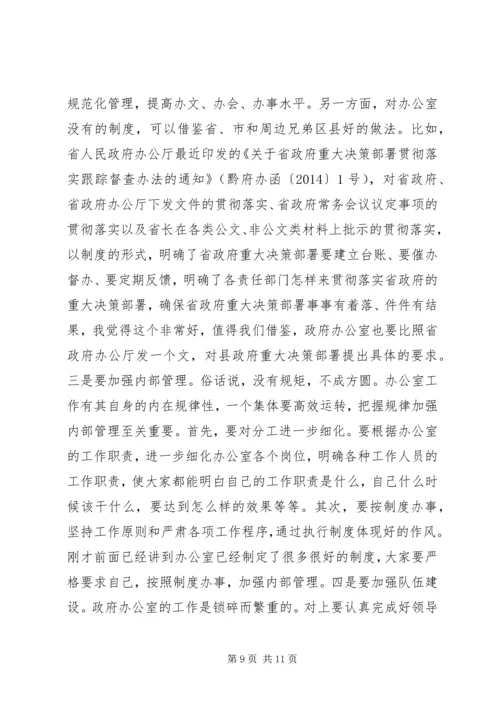 县政府办公室调研领导讲话.docx