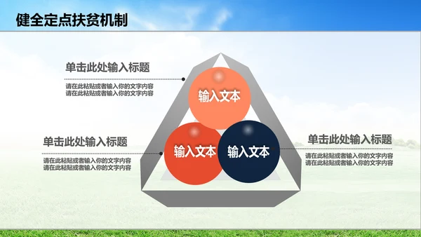 新农村精准扶贫开发工作PPT模板