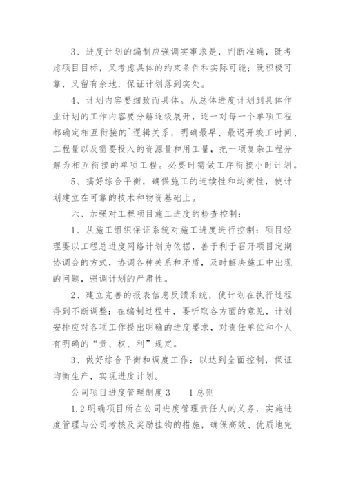 公司项目进度管理制度.docx