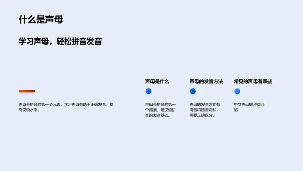 拼音学习讲座PPT模板