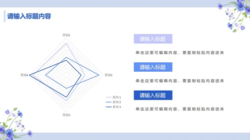 简约蓝紫小清新教学课件PPT模板