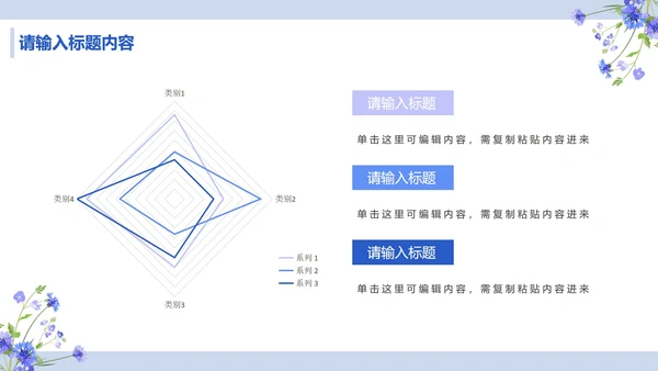 简约蓝紫小清新教学课件PPT模板