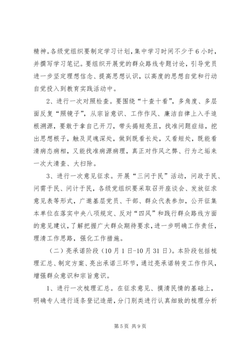 群众路线整顿四风活动实施方案 (2).docx