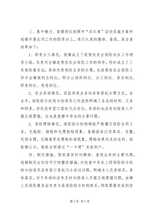 乡镇政策性农业保险自查整改的情况报告.docx