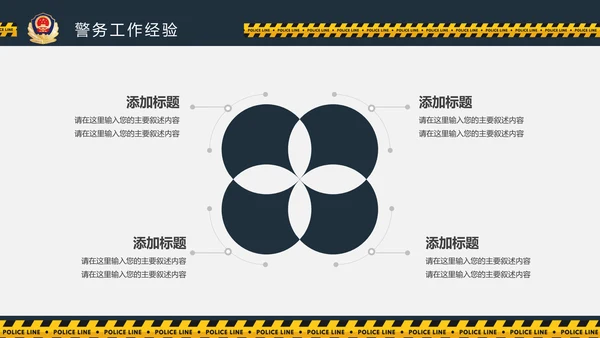 庄严大气公安警察工作总结案件汇报PPT模板
