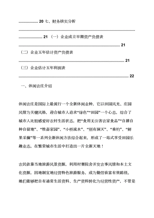 山作文之休闲山庄专业策划专项方案.docx