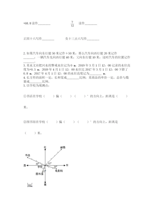 小学六年级数学摸底考试题附参考答案（突破训练）.docx