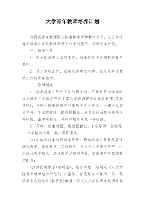 大学青年教师培养计划_1.docx