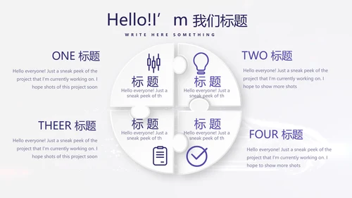 大气创意智能汽车宣传动态PPT