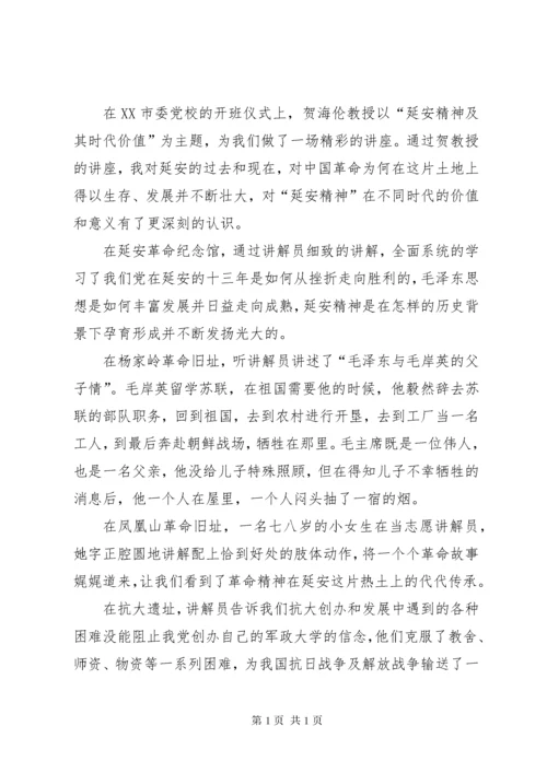 延安红色教育学习心得体会5篇.docx