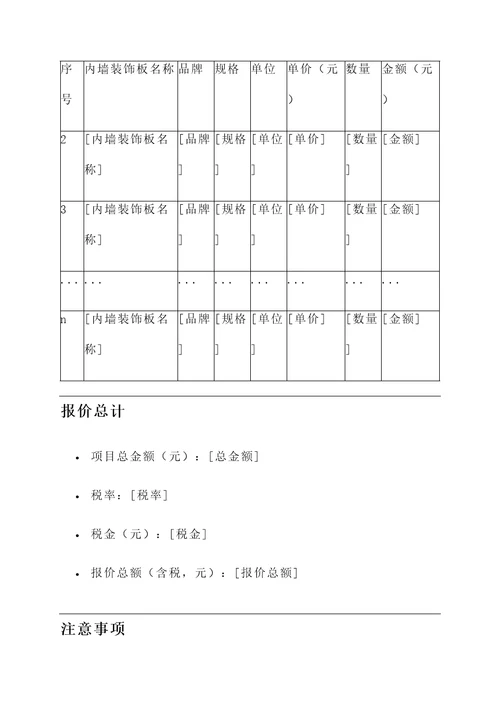 云南内墙装饰板报价单