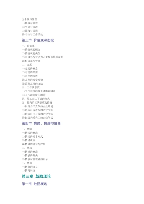 组织行为学纲要.docx