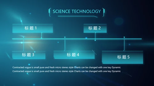 蓝色人工智能科技工作总结汇报PPT
