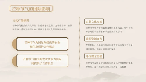 浅粉色中国风芒种节气的传统文化与习俗ppt模版