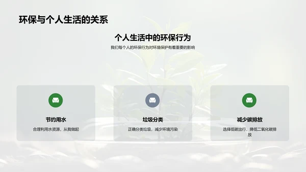 绿色行动，我们的责任