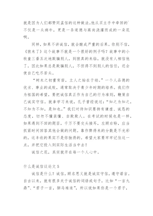 什么是诚信议论文.docx