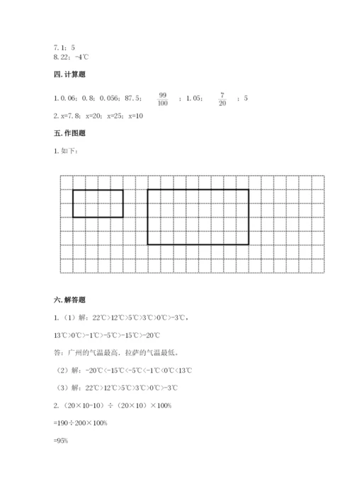 冀教版六年级下册数学 期末检测卷附完整答案【全国通用】.docx