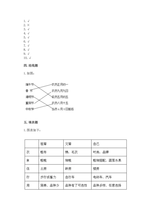 2023部编版四年级下册道德与法治期末测试卷含答案【巩固】.docx